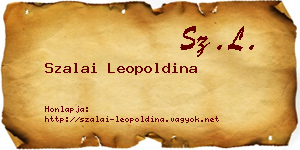 Szalai Leopoldina névjegykártya